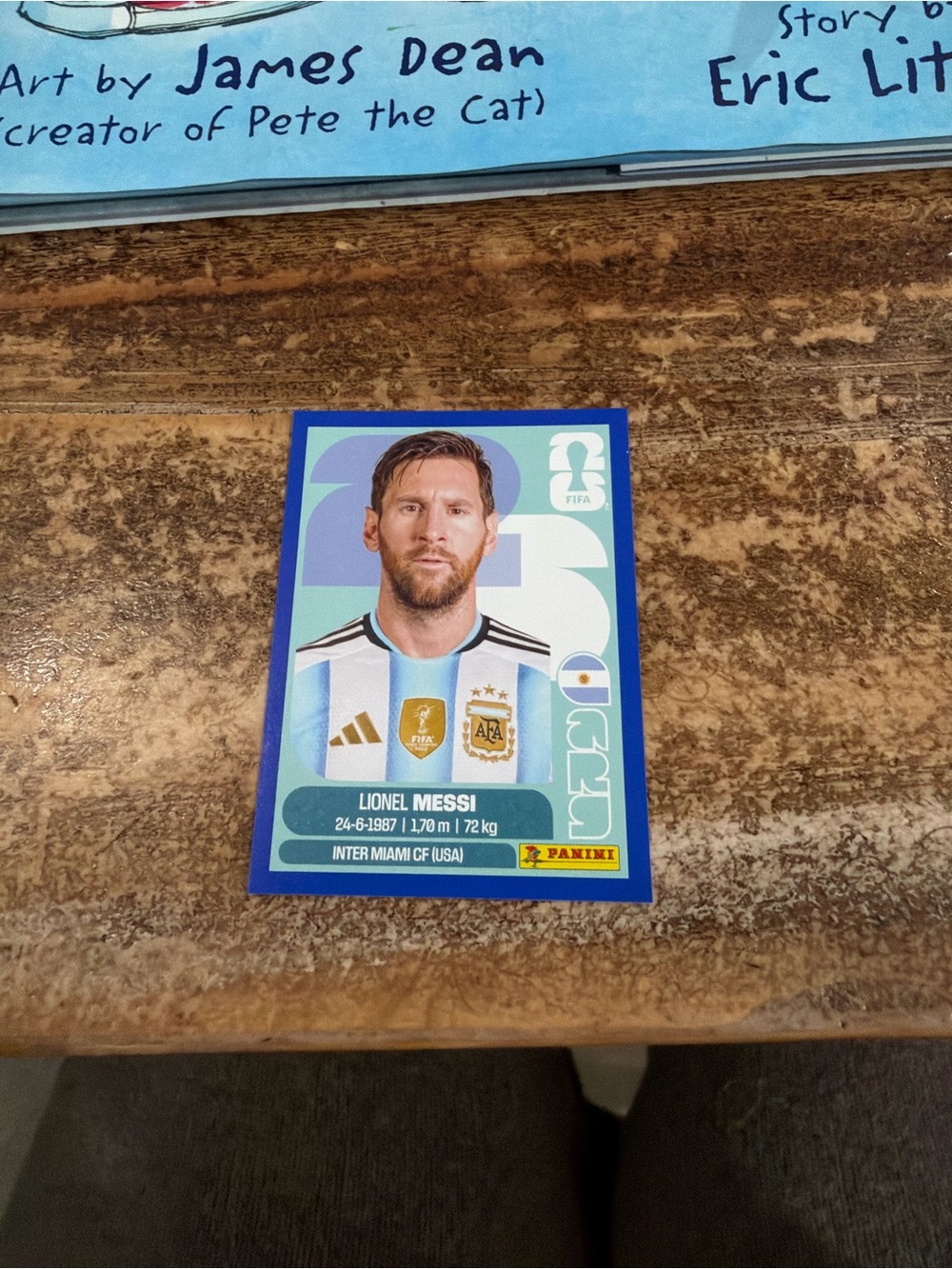 Messi Blue Cumple Foil.
2026 Panini Fifa World cup Sticker - Picture 8 of 8